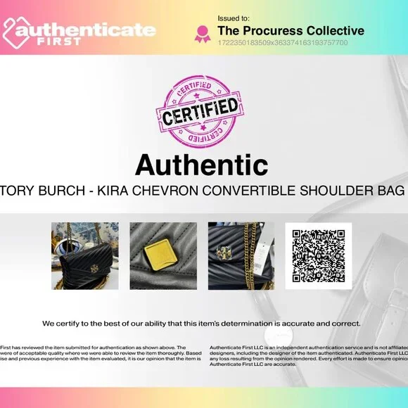 🆕TORY BURCH 🧿 NWT Kira Chevron Tweed Small Convertible Shoulder Bag, Tory Navy - Picture 14 of 14